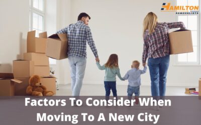 Factors To Consider When Moving To A New City
